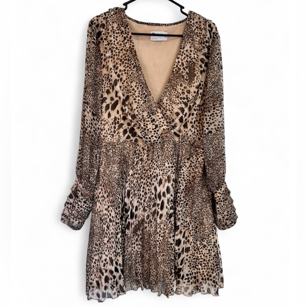 ASOS Animal Print Long Sleeve Dress
